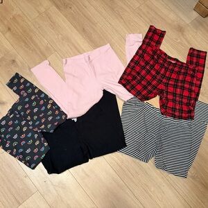 4 pairs girls leggings 12/14